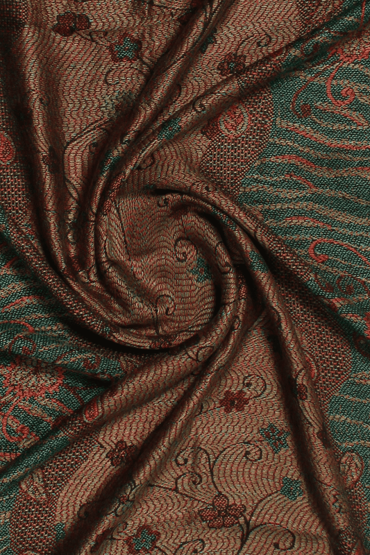 Enchanting Foliage Jacquard Scarf