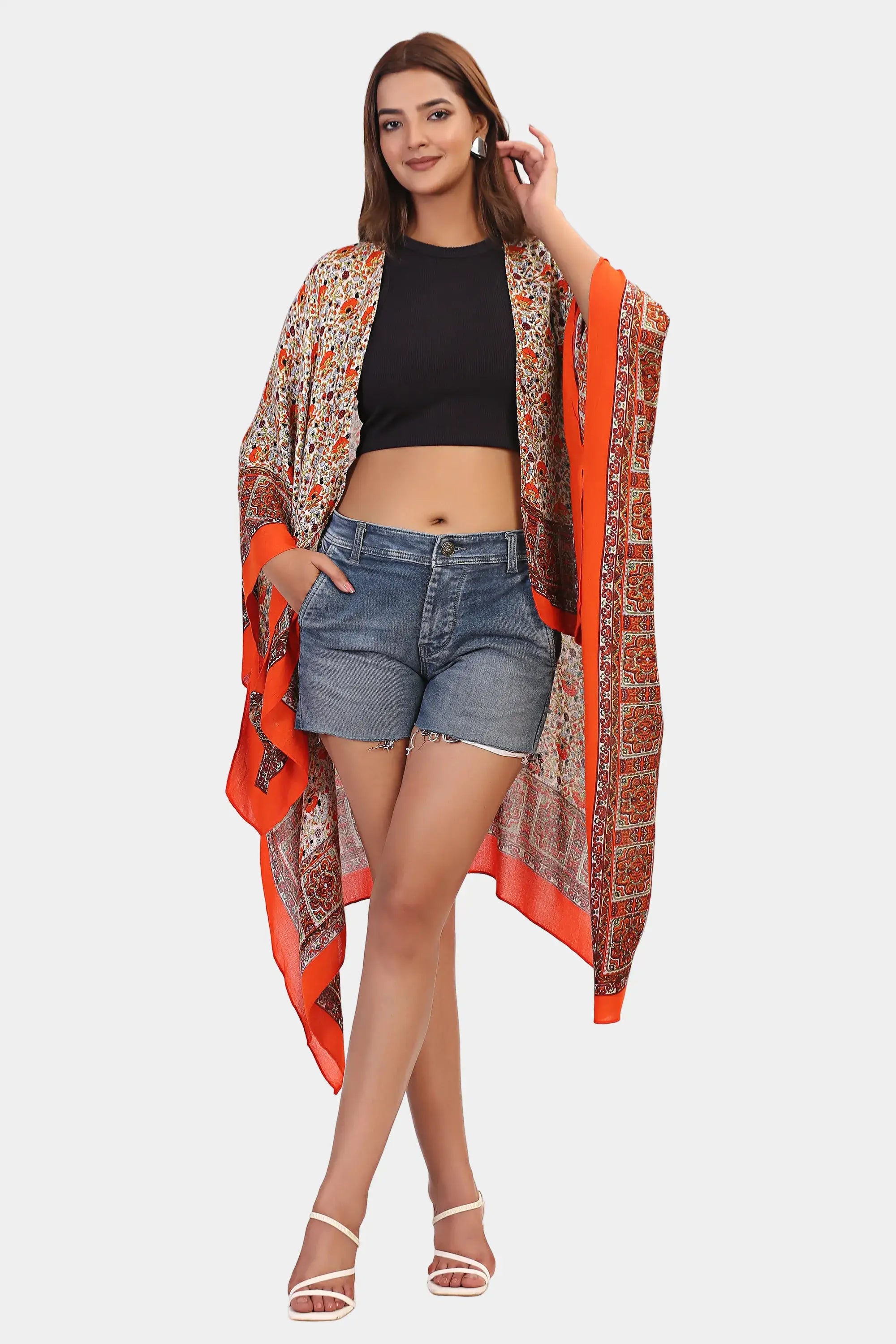 Tapestry Print Kimono