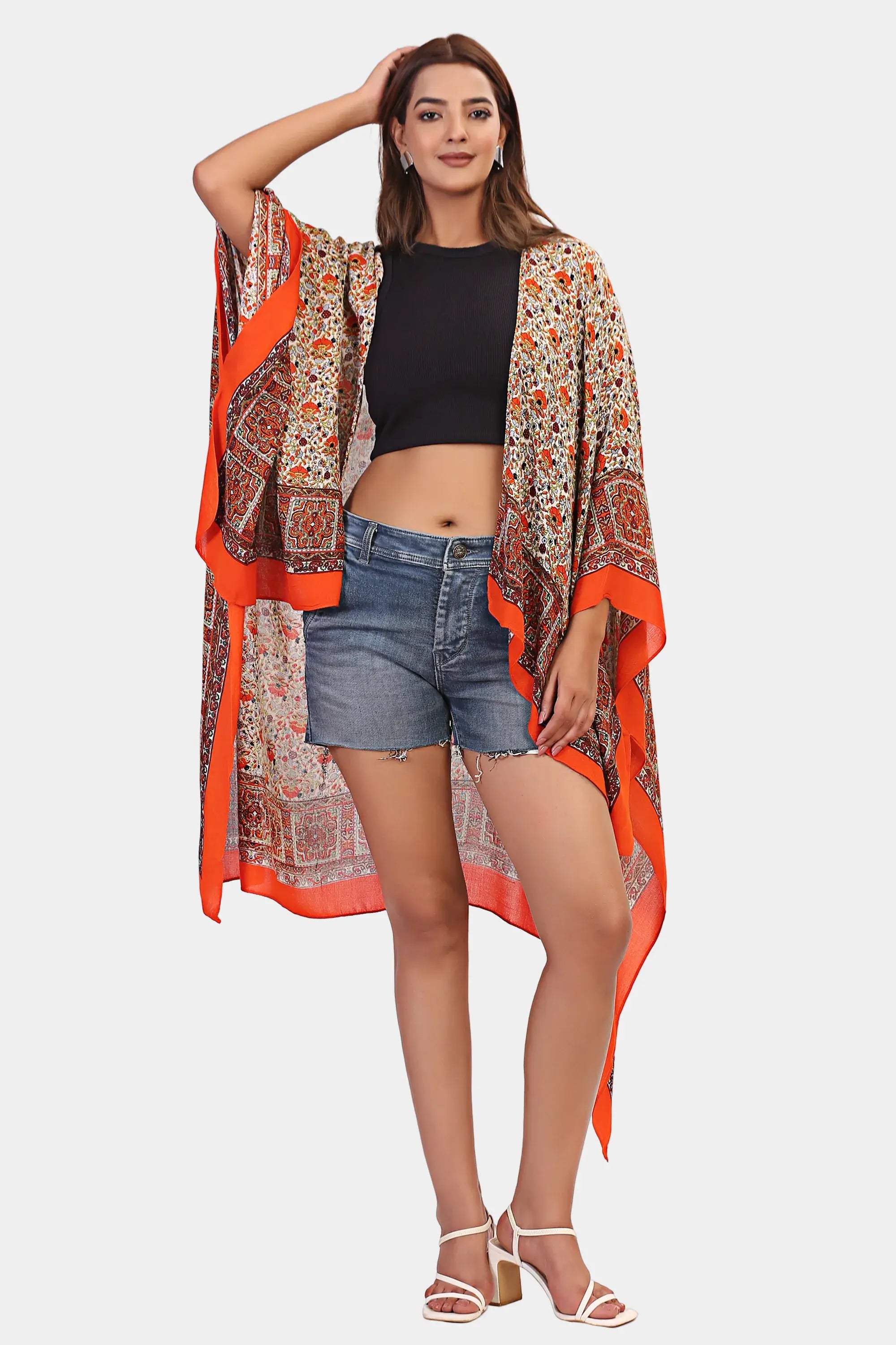 Tapestry Print Kimono