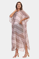 Tropical Escape Printed Kaftan Dress