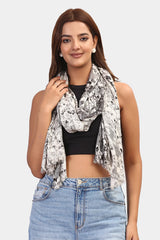 Modern Abstract Printed Bliss Scarf