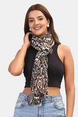 Chic Abstract Leopard Scarf