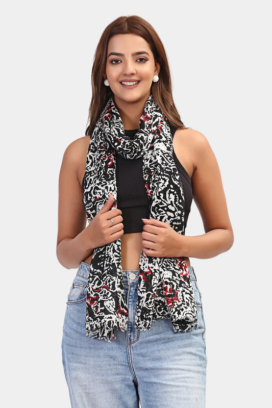 Modern Graphic Fusion Scarf