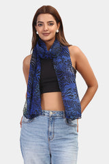 Oceanic Animal Colorblock Scarf