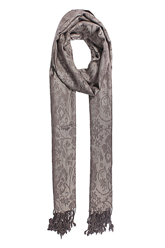 Silvery Sands Jacquard Scarf