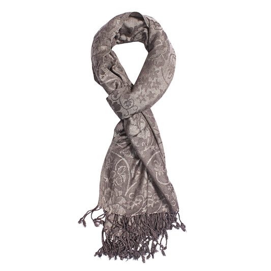 Silvery Sands Jacquard Scarf