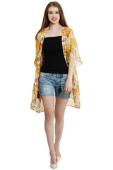 Floral Fiesta Mid-Length Kimono