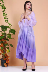 Ombre Tiered Sheer Kimono