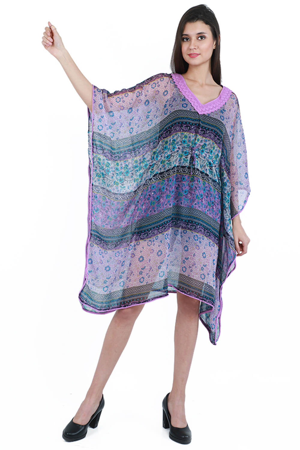 Chic Pattern Beach Kaftan