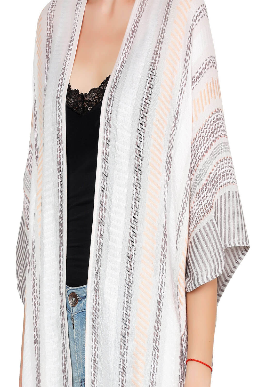 Beach Vibes Stripes Kimono