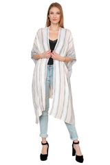 Beach Vibes Stripes Kimono