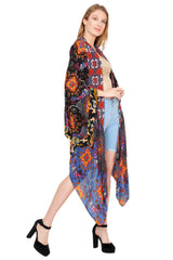 Mix Print Kimono