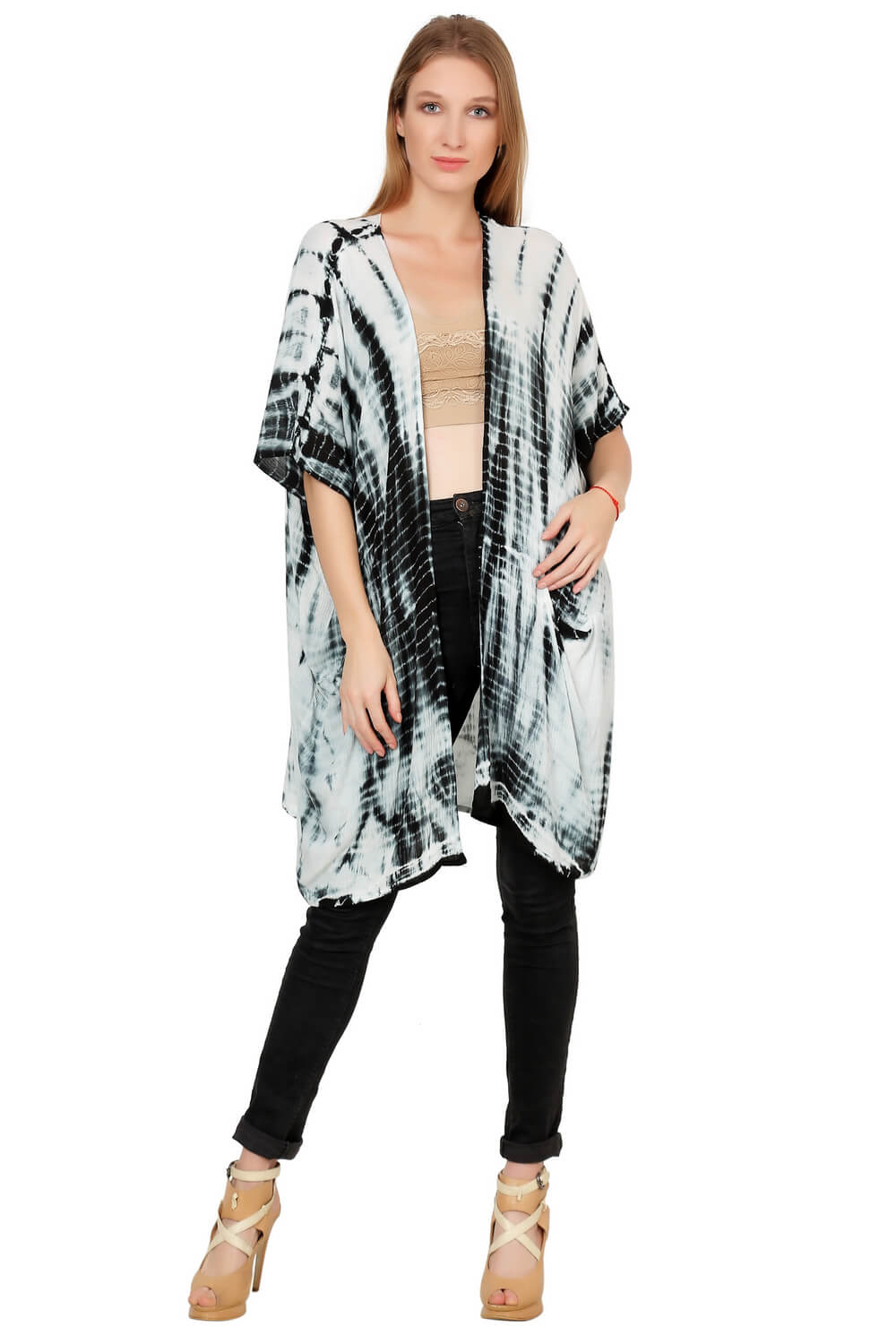 Island Front Open Kimono