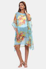 Timeless floral beach kaftan cover up