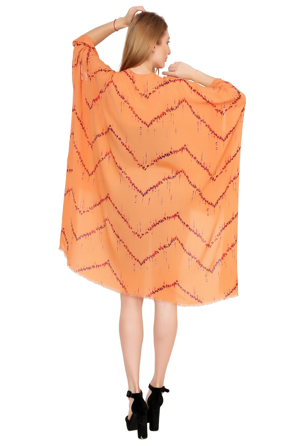 Orange Dreams Front Open Kimono