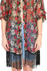 Flower Fantasy Front Open Kimono