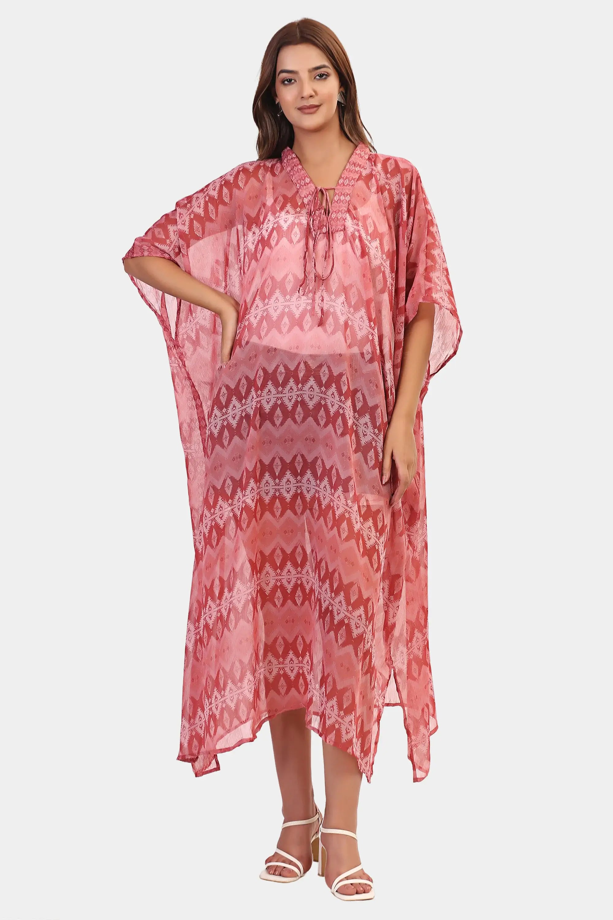 Airy Summer Caftan Swimwear Cover Ups 