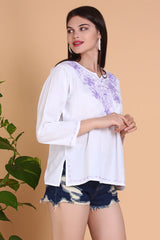 Royal Radiance Embroided Top