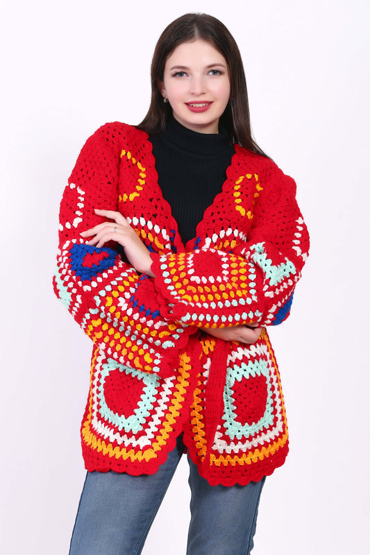 Free Granny Square Cardigan crochet pattern