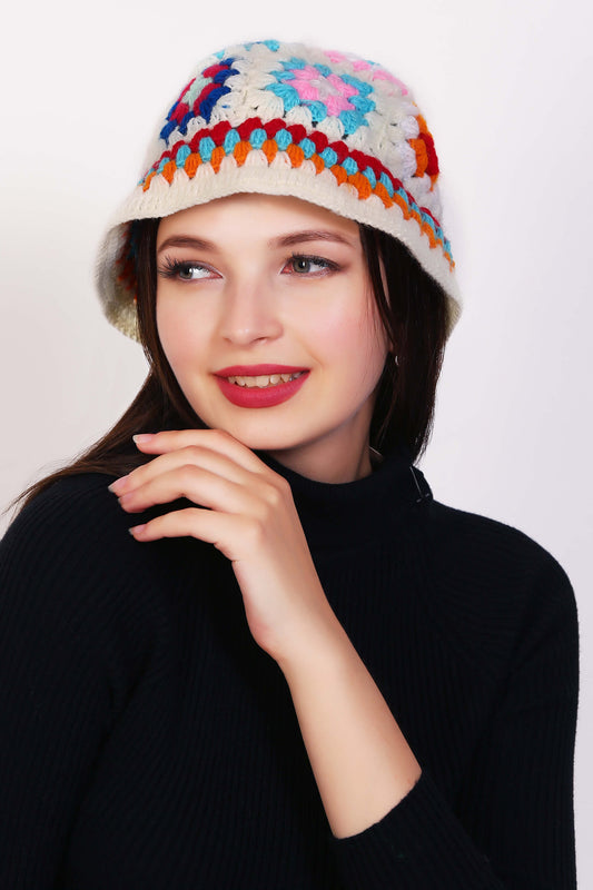 Vintage Vibes Granny Crochet Cap