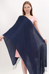 Women scarf shawl Blue sun protection casual