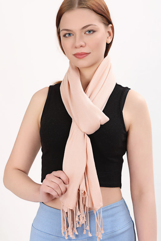 Women scarf shawl beige sun protection casual