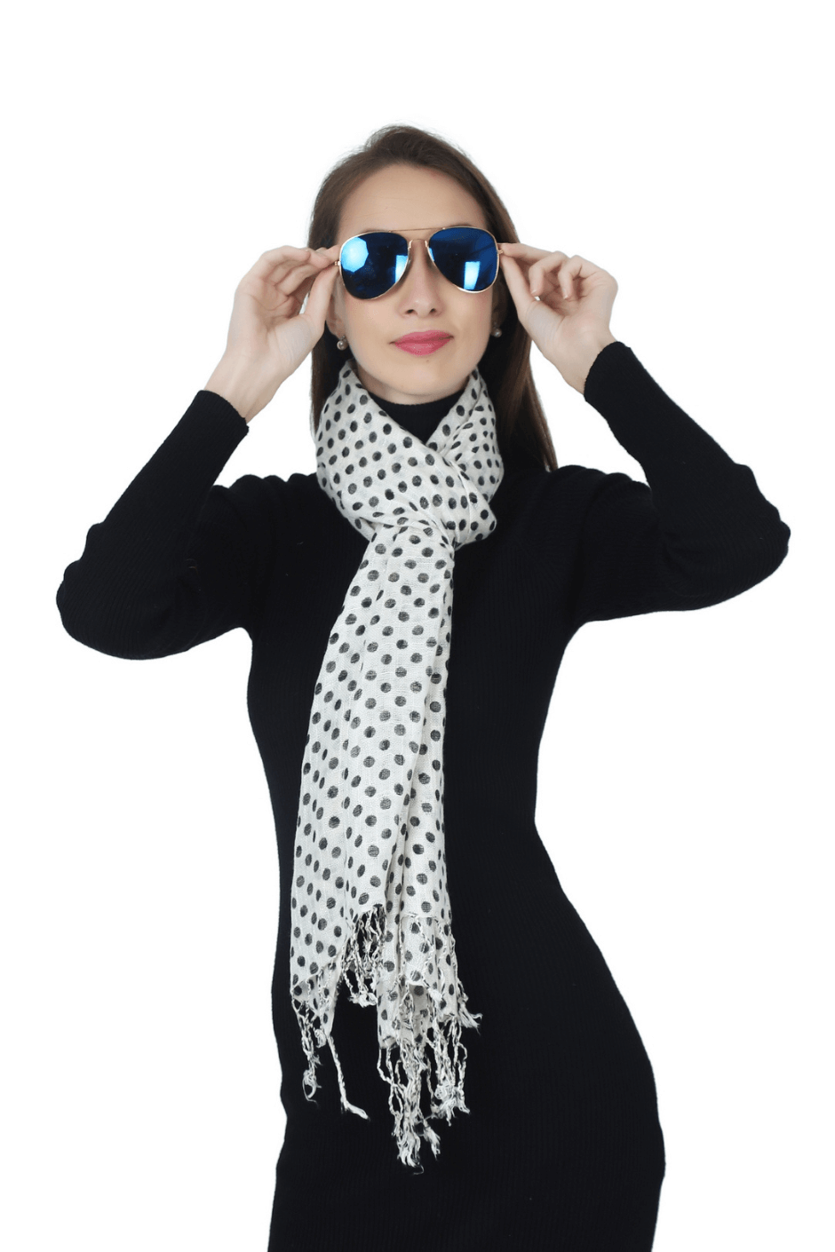 Optic Harmony Polka Dots Scarf